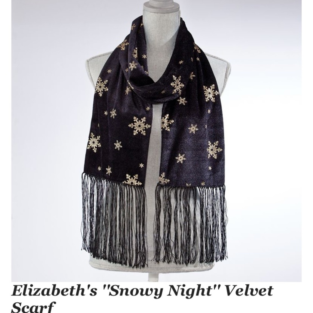 Women’s midnight blue scarf 70”x8”